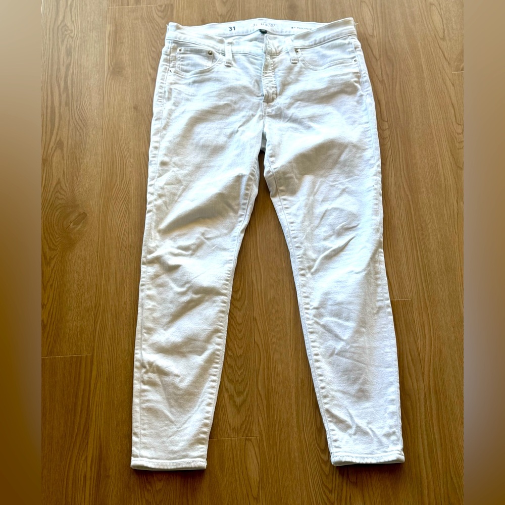J.Crew White Toothpick Jeans Size 31